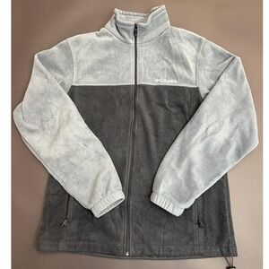 Columbia Fleece Jacket‎ Full Zip Gray Outdoors Athletic Activewear